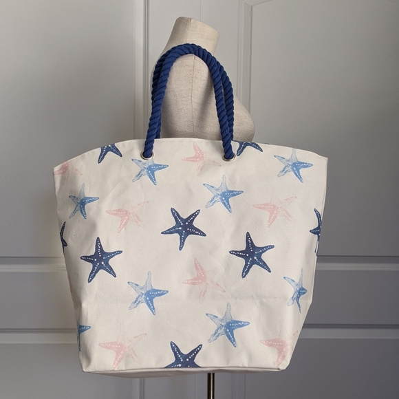 Tommy Bahama Handbags - Tommy Bahama Beach Tote Starfish Print Large NWT